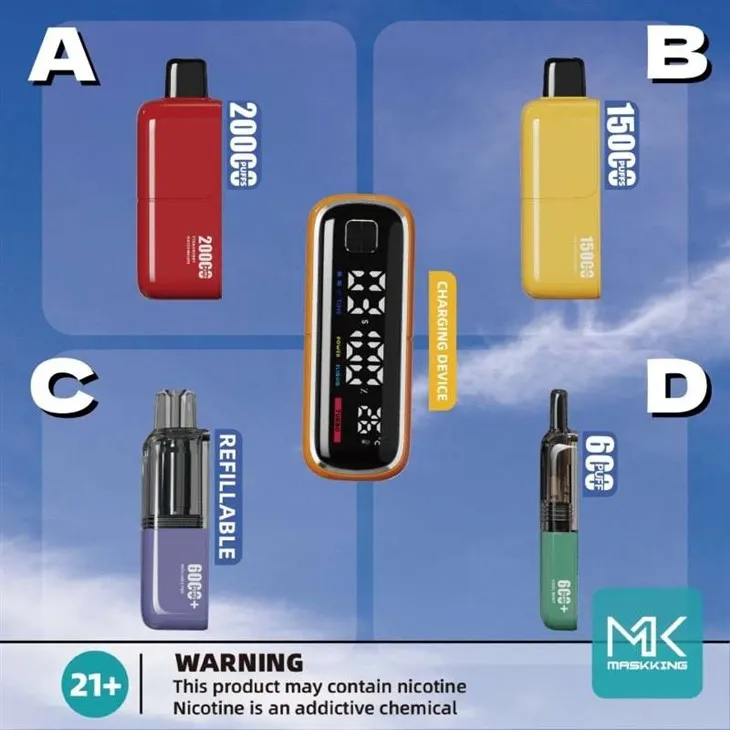 Disposable-Maskking-Vaporizer-E-Cig-Pen-Pod-System-Magnetic-Charging-Vape-in-China-Ecore