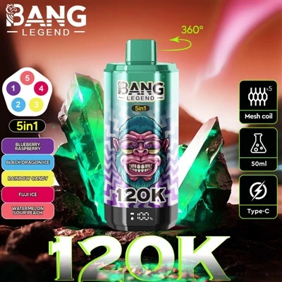 BANG LEGEND 120K vam omogoča, da doživite največji užitek