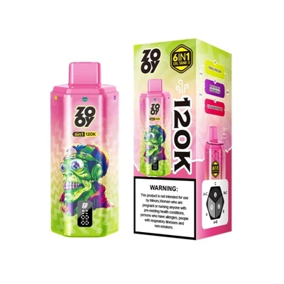 ZOOY 120K 6 V 1 — E-zmogljiva E-cigareta za enkratno uporabo za vrhunsko izku...