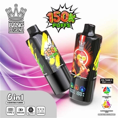 BANG LEGEND 150K PUFFS VAPE — novo merilo za vrhunske-E-cigarete za enkratno ...