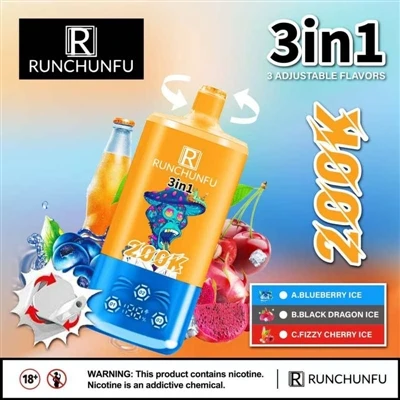 Runchunfu 200K Puffs: novo raziskovanje strukture in uporabniške izkušnje e-c...