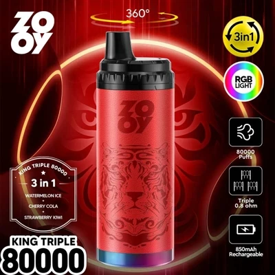 ZOOY KING 3-in-1 80000 Puff Disposable Vape: tehnološke inovacije in pogloblj...