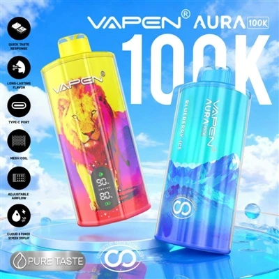 VAPEN AURA 100000: Ko E-cigarete za enkratno uporabo vstopijo v dobo 'resničn...