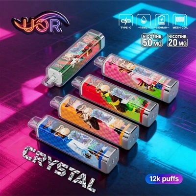 UOR CRYSTAL 12K: Profesionalna izkušnja z Vape za enkratno uporabo