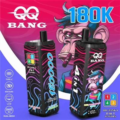 QQ BANG 180K – novi trendseter pri elektronskih cigaretah za enkratno uporabo...
