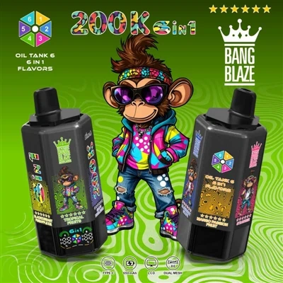 BANG BLAZE 200000 6in1: šest okusov v enem, z njimi se lahko zares igrate dol...