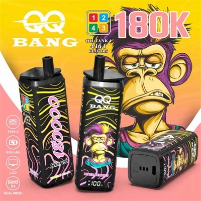 QQ BANG 180K 4v1: Vrhunska Vape izkušnja s štirimi okusi naenkrat
