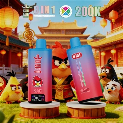 BANG KING VAPEN 200K 8IN1: Vrhunska izkušnja e-cigaret z več okusi in trendov...