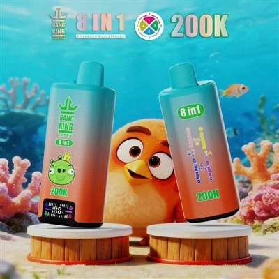 BANG KING VAPEN 200K 8IN1: vrhunska izkušnja e-cigaret z več okusi in trendov...