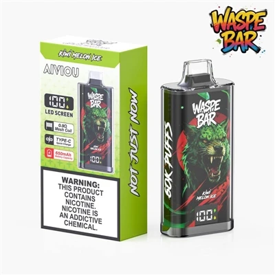 Waspe Bar 60000: novi ljubljenec elektronskih-e-cigaret za enkratno uporabo