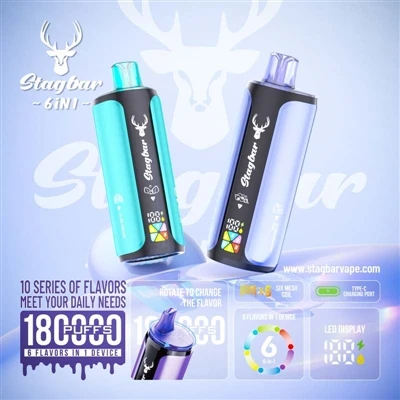 Stag Bar 6in1 180K Puffs: ena naprava, ki opravlja šest nalog, to je resnično...