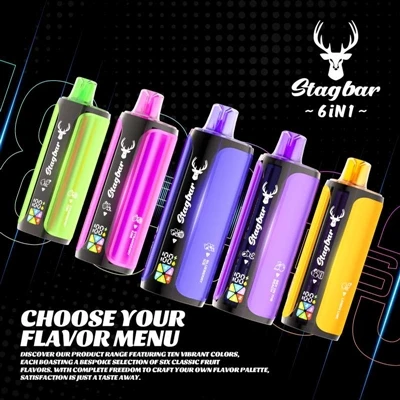 Stag Bar 6in1 180K: E-cigareta za enkratno uporabo, ki združuje 