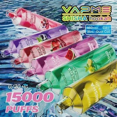 Vapme Shisha Hookah 15000: zlitje lahkega Hookah Experience in Vape za enkrat...