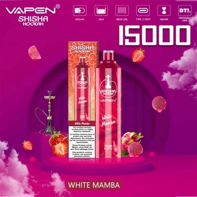 VAPEN SHISHA HOOKAH 15000: E-E-cigareta z visoko{1}}zmogljivostjo, s katero b...