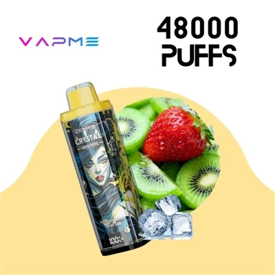 VAPME CRYSTAL 48000: E-E-cigareta za enkratno uporabo z veliko-zmogljivostjo,...