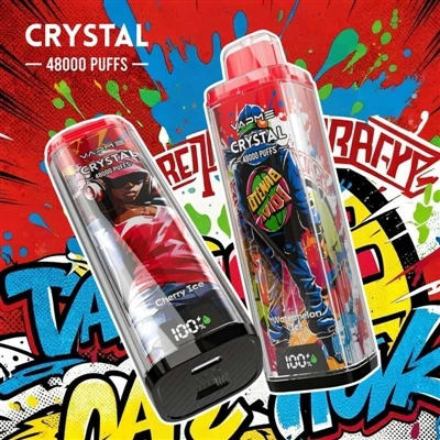VAPME CRYSTAL 48000: E-E-cigareta za enkratno uporabo z veliko-zmogljivostjo,...
