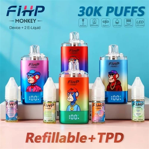 FIHP MONKEY 30K Vape za ponovno polnjenje: Nova izbira, ki uravnoteži dolgo ž...