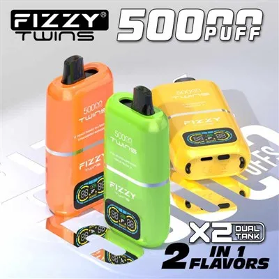 Fizzy Twins 50000 puffs dvojnih okusov