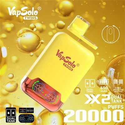 Vape za enkratno uporabo VapSolo Twins z 20000 vpihi